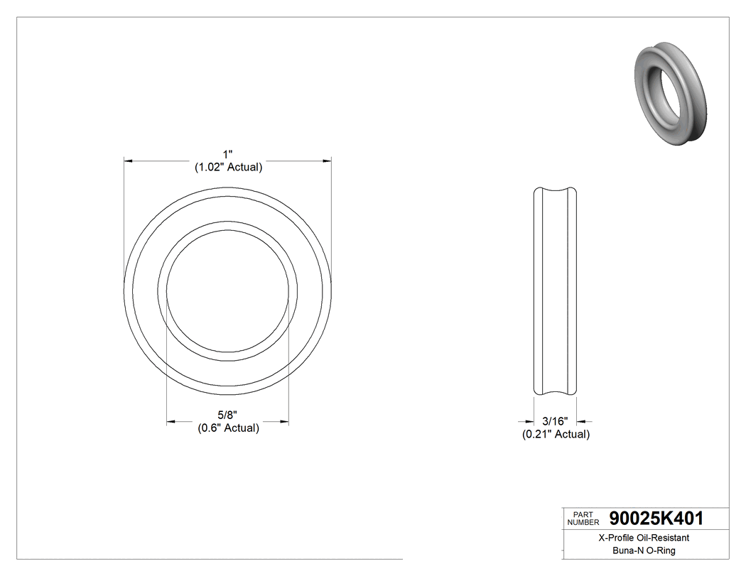Technical drawing - 90025K401